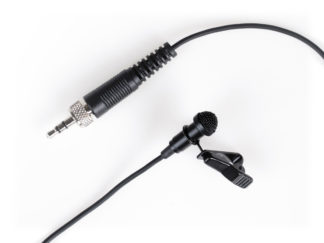 Lavalier microphone with a lockable 3.5mm connector