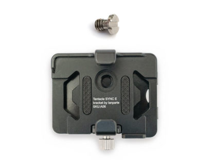 Sync E bracket with belt clip and screw