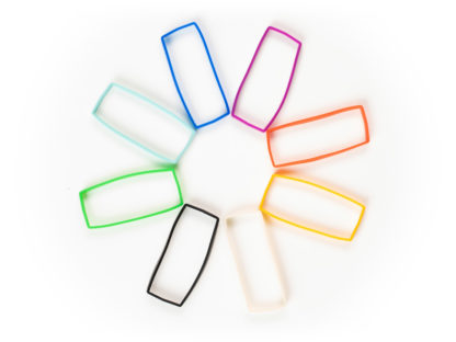 Silicone bands for SYNC E in rainbow colors