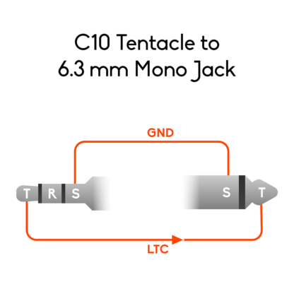 Wiring of 3.5mm mini jack to 6.3mm mono jack connector